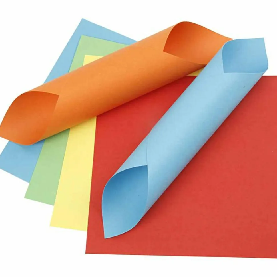 Origami 15 x 15 cm - Basisfarver, 10 ark