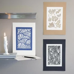 Papirkunst - Papercuts, 3 stk