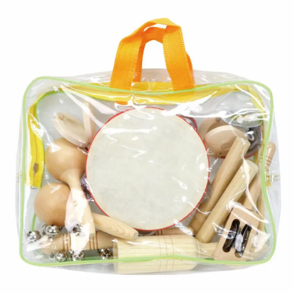 Percussionsæt med 11 instrumenter