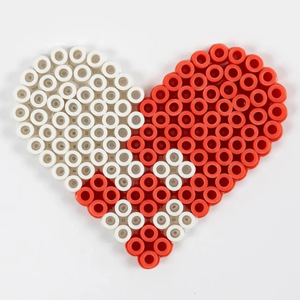 Perleplade midi - BioBeads, lille hjerte