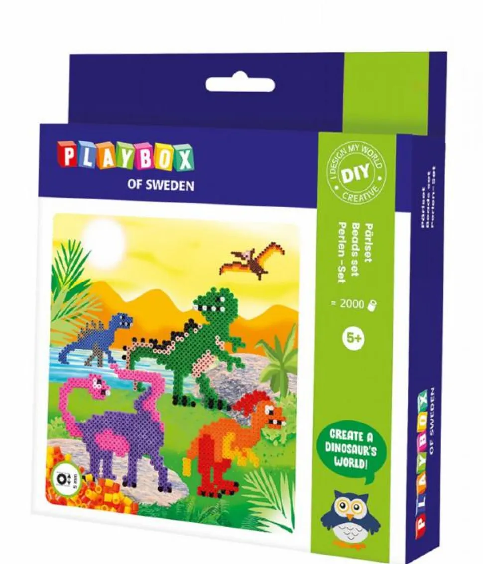 Perlesæt - Dinosaurer, 2.000 stk