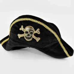 Piratkappe- og hat, str. 3-8 år