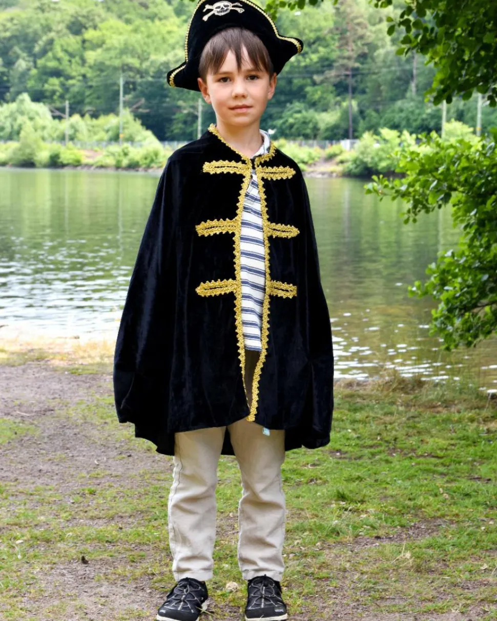 Piratkappe- og hat, str. 3-8 år