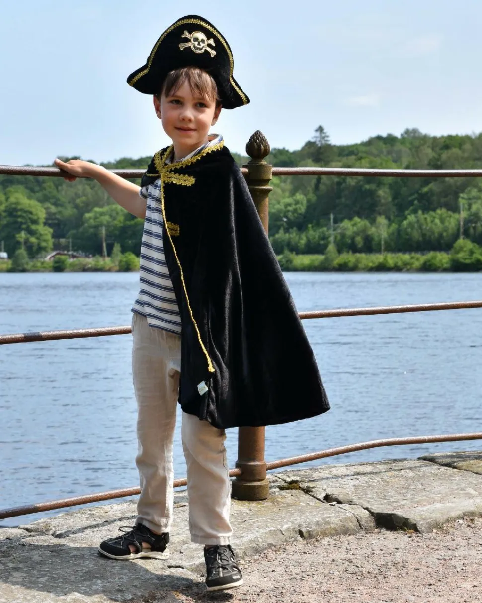 Piratkappe- og hat, str. 3-8 år
