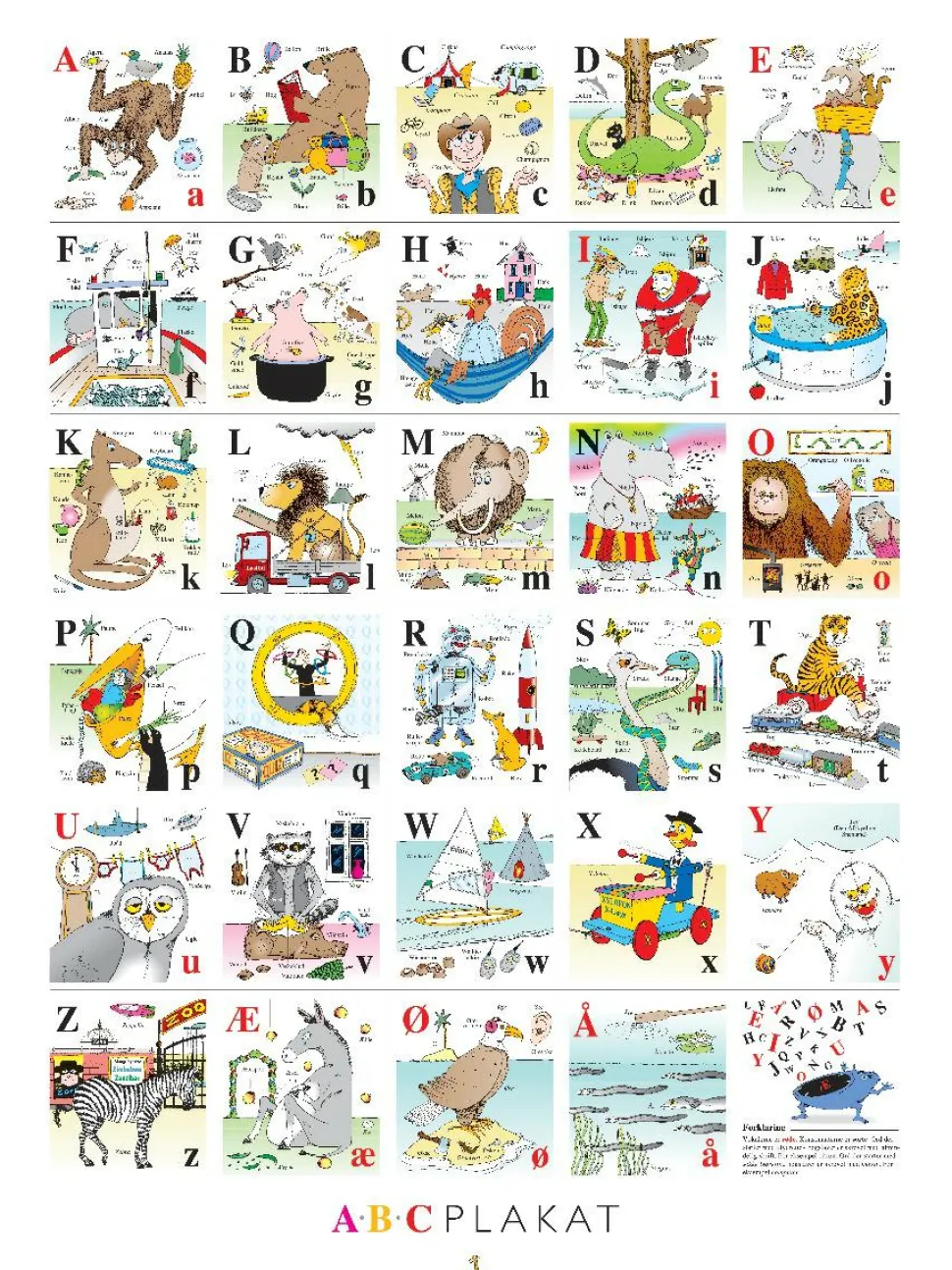 Plakat 60 x 80 cm. - ABC
