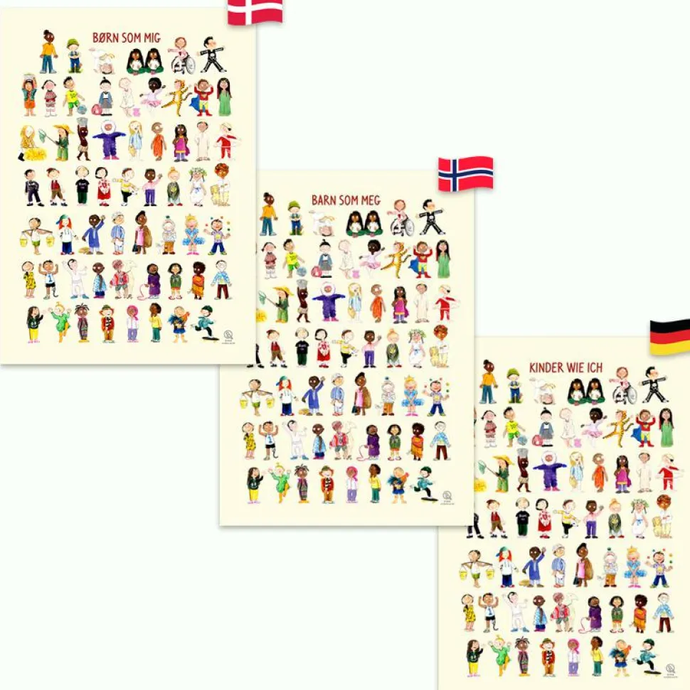 Plakat 50 x 70 cm - Børn som mig