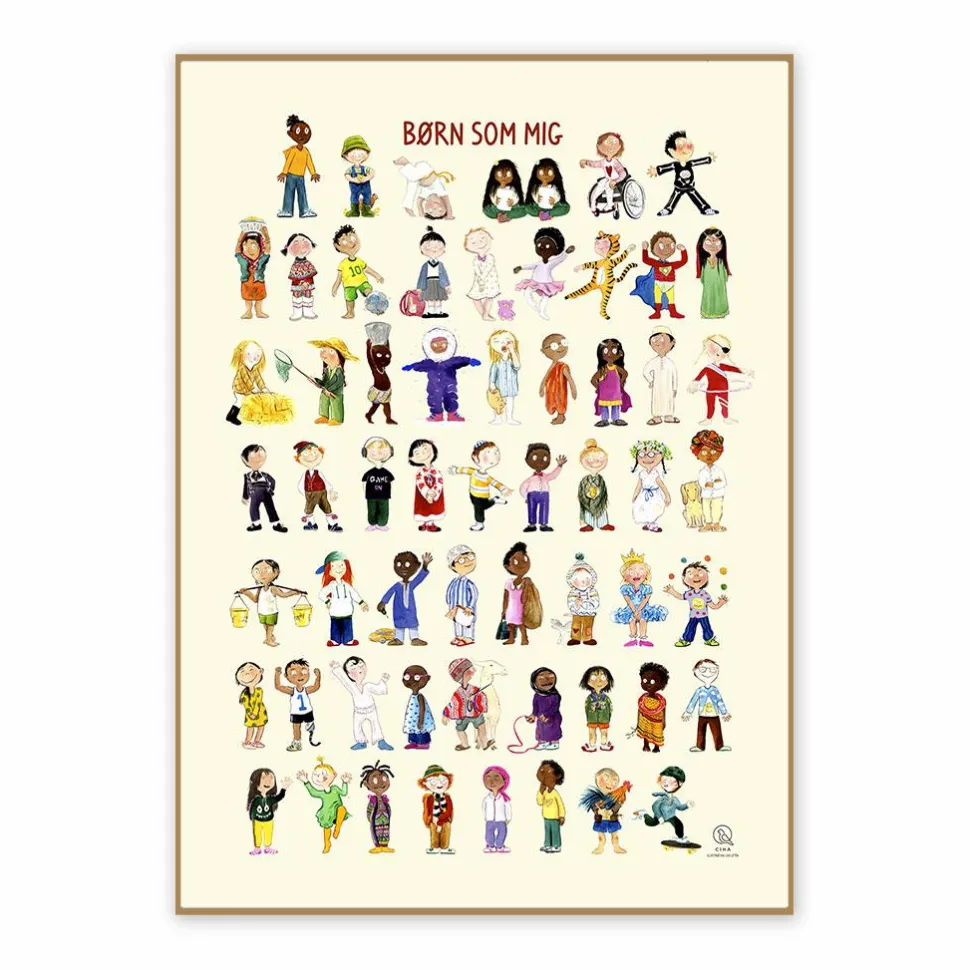 Plakat 50 x 70 cm - Børn som mig