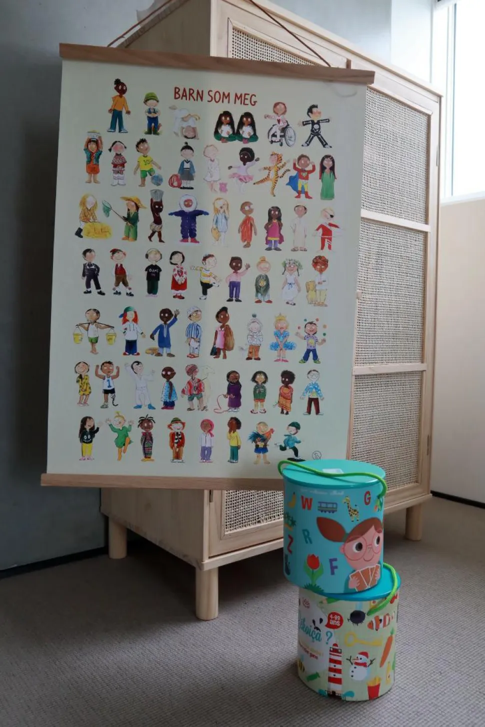 Plakat 50 x 70 cm - Børn som mig