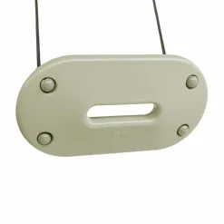 Plastgynge 45 x 24 cm - Salviegrøn (sort reb)