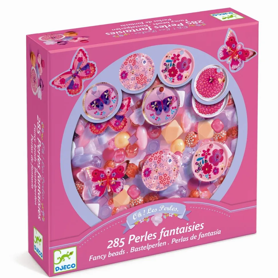 Plastperler - Sommerfugle, 285 stk