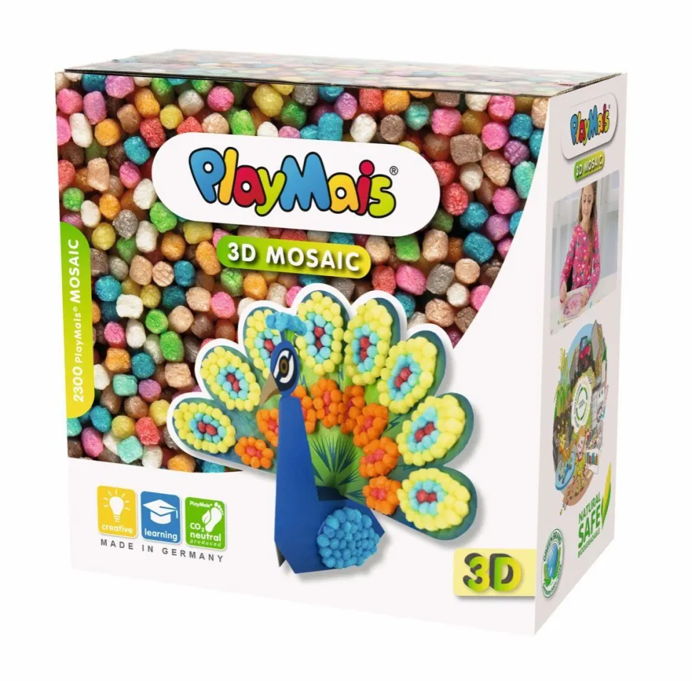 PlayMais 3D Mosaic - Påfugl, 2.300 stk