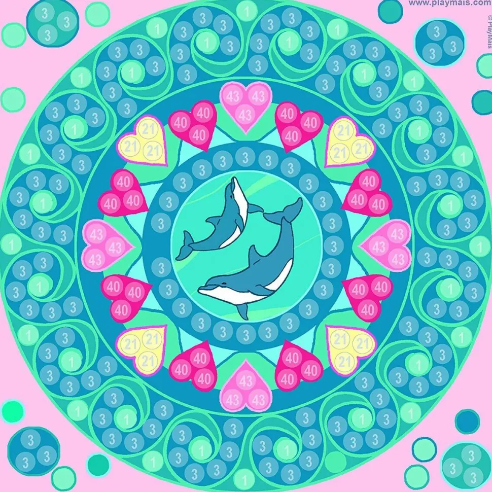 PlayMais Mosaic Trendy - Mandala, 3.000 stk