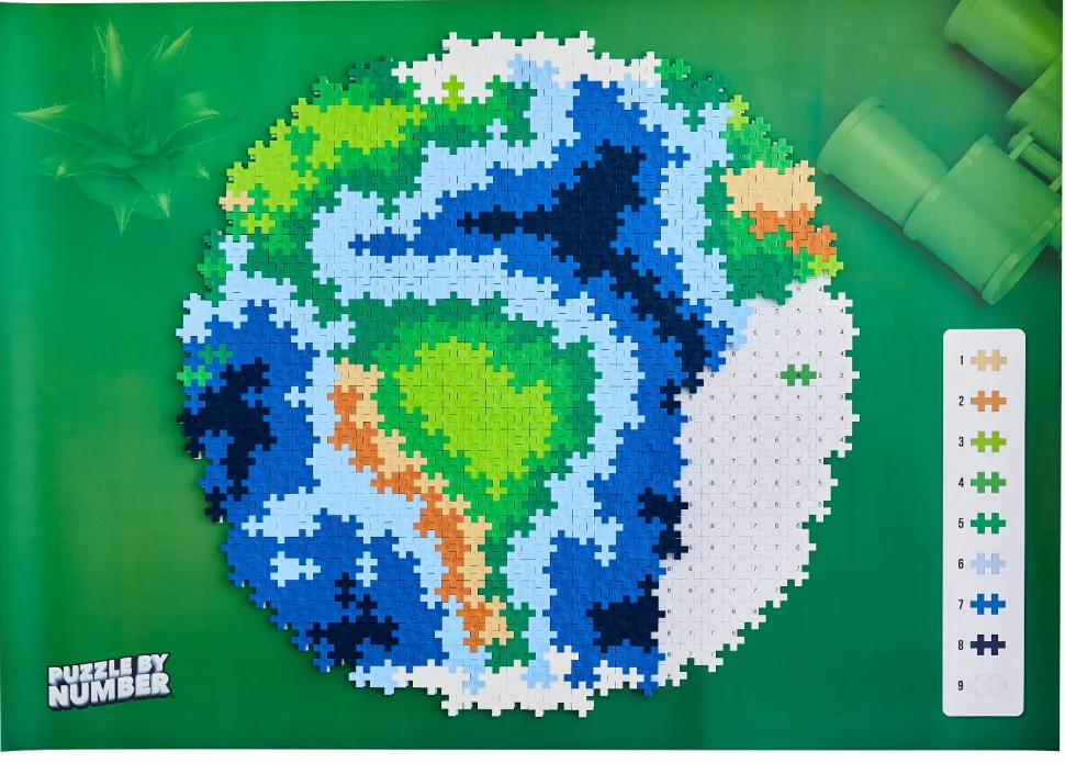 Plus-Plus - Puzzle By Number, Jorden 800 stk
