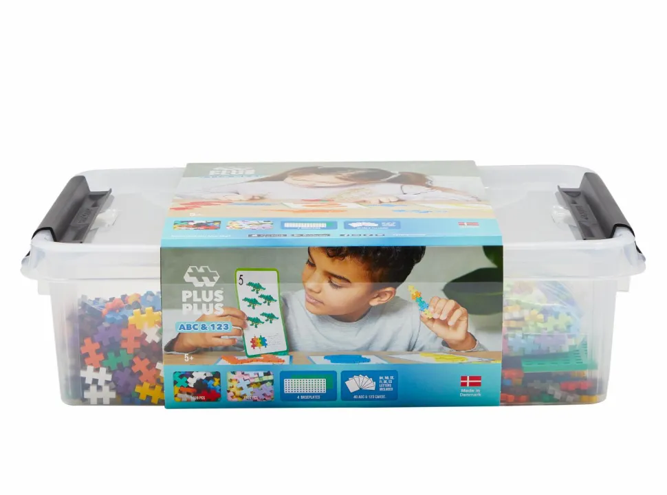 Plus-Plus ABC + 123 Mix inkl. kasse, 2.000 stk