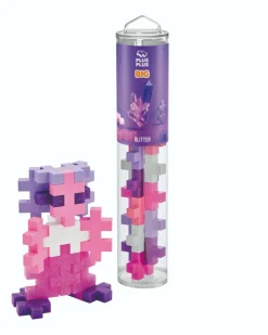 Plus-Plus BIG i rør - Glitter Mix, 15 stk