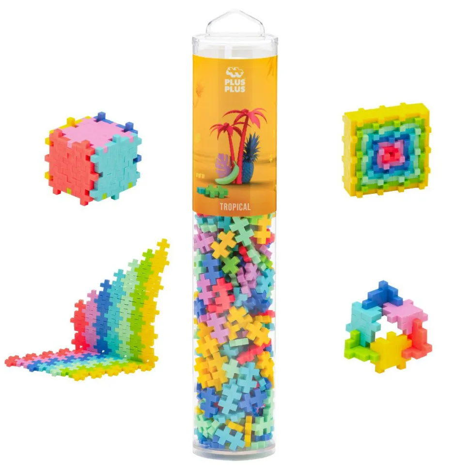 Plus-Plus i rør - Tropical Mix, 240 stk