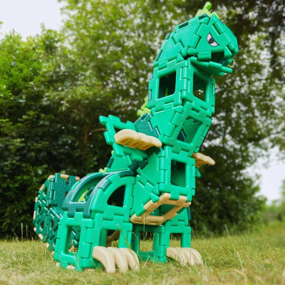 Polydron Large - Dinosaur, 130 dele
