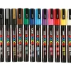 Posca tusser PC-3M - Basisfarver, 12 stk.