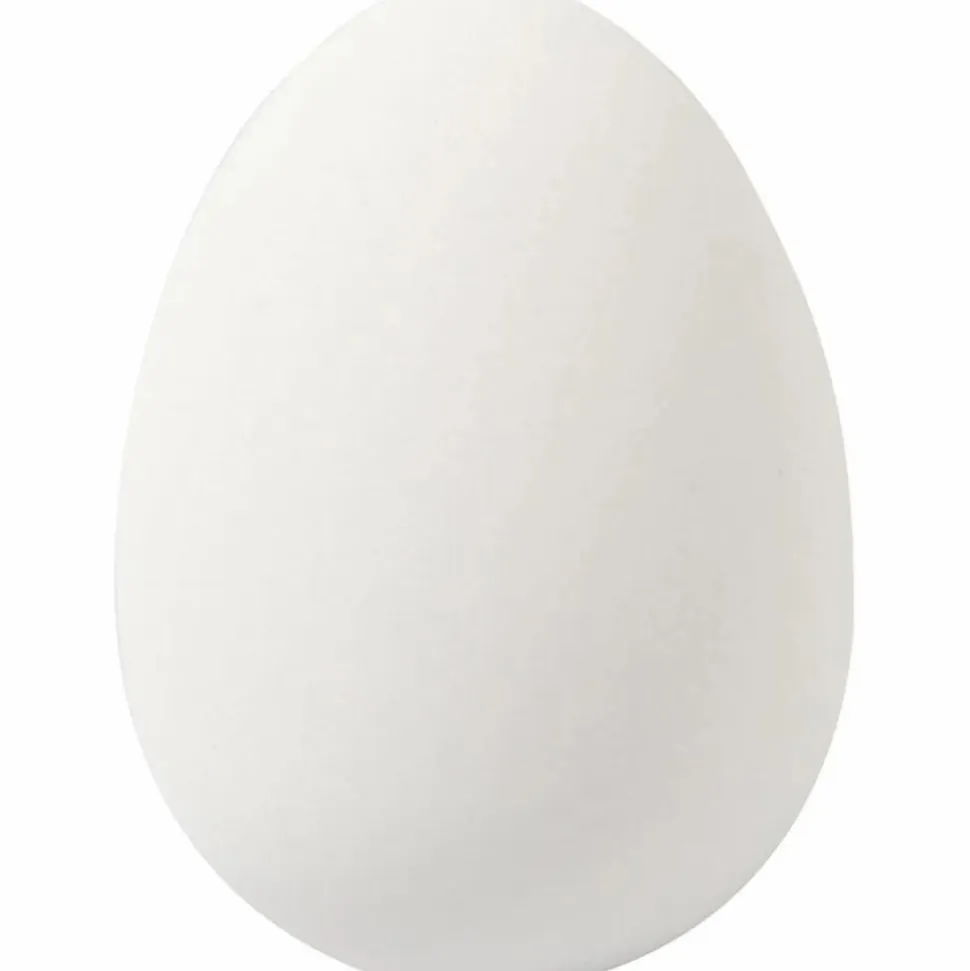 Påskeæg - H: 4 cm, Hvide, 18 stk