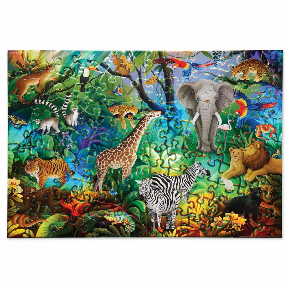 Puslespil med 100 brk. - Jungleparadis