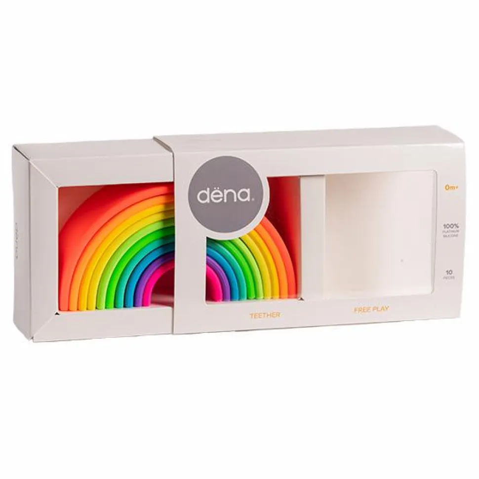 Regnbue i silikone - Neon, 10 dele