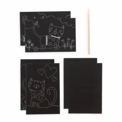Scratch & Scribble, mini - Søde katte