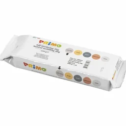 Selvhærdende ler - Lysegrå, 1 kg.