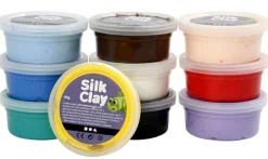 Silk Clay 10 x 40 gr. - Basisfarver