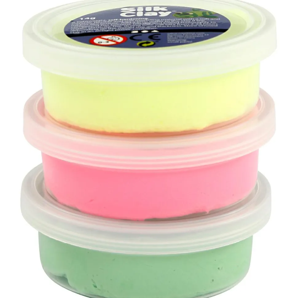 Silk Clay 3 x 14 gr. - Neon