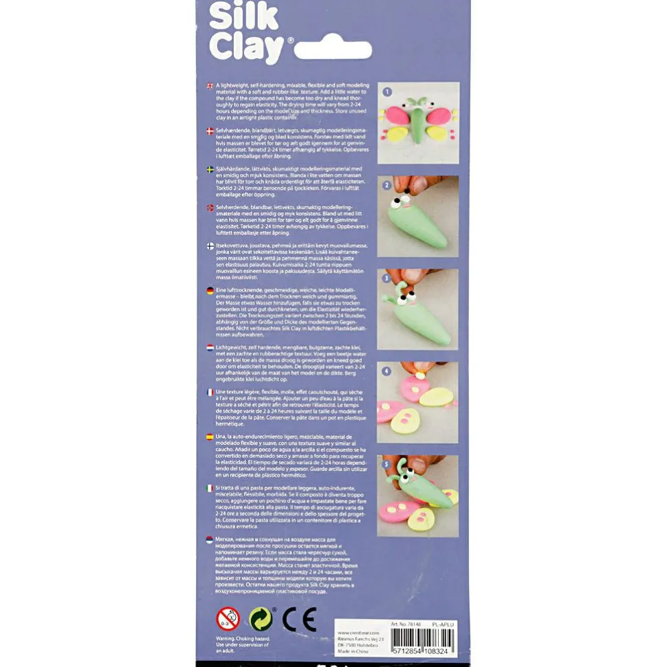 Silk Clay 3 x 14 gr. - Neon