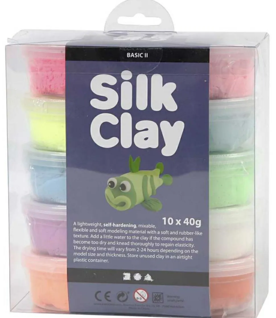 Silk Clay 10 x 40 gr. - Neon