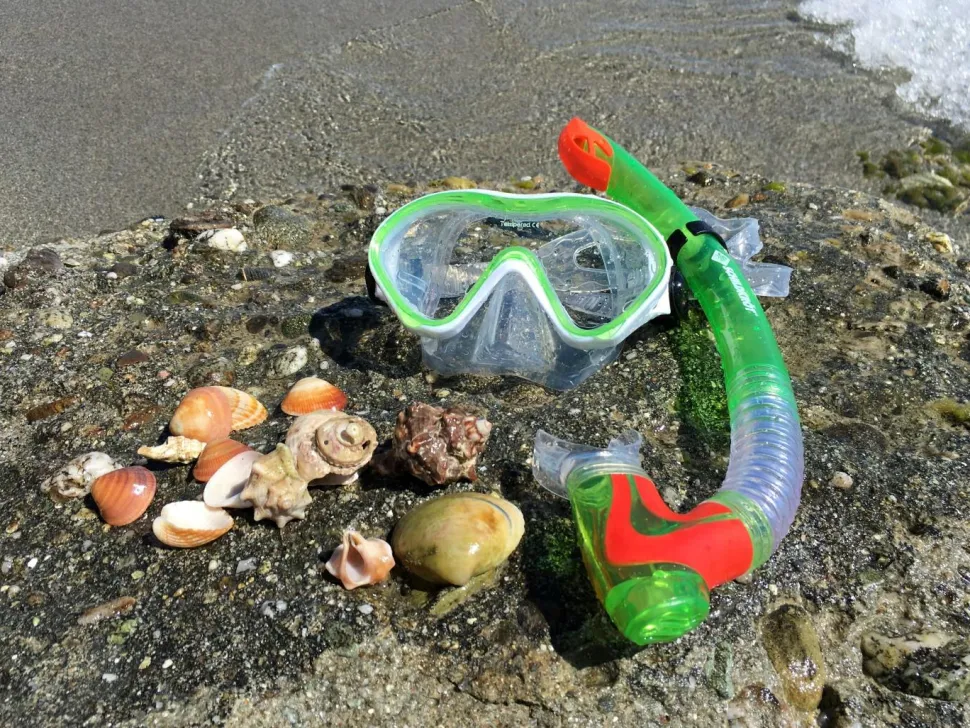 Snorkelsæt inkl. svømmefødder (4-12 år)