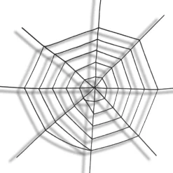 Sort spindelvæv Ø150 cm