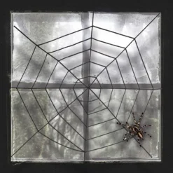 Sort spindelvæv Ø150 cm