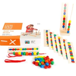Sorter perlerne - Lær om form og farve