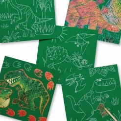 Sparkle Scratch Art - Dinosaurer