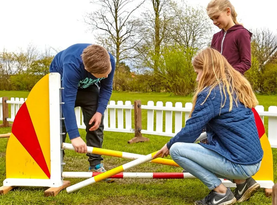 Springbane til børn - Rød/Gul, 1 stk.