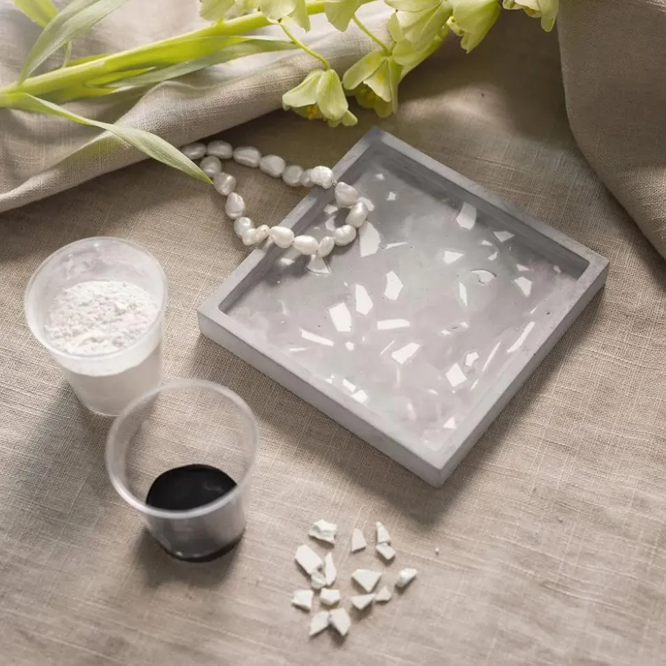 Støb med resin - Dekorationsbakker m. terrazzo