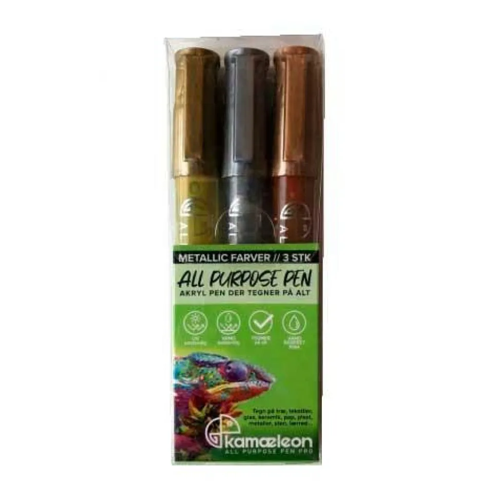 Stentusser - Metallic, 3 stk