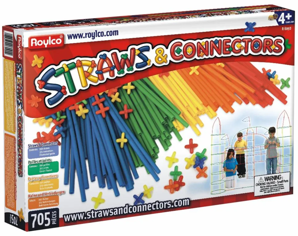 Straws & Connectors byggesæt, 705 dele