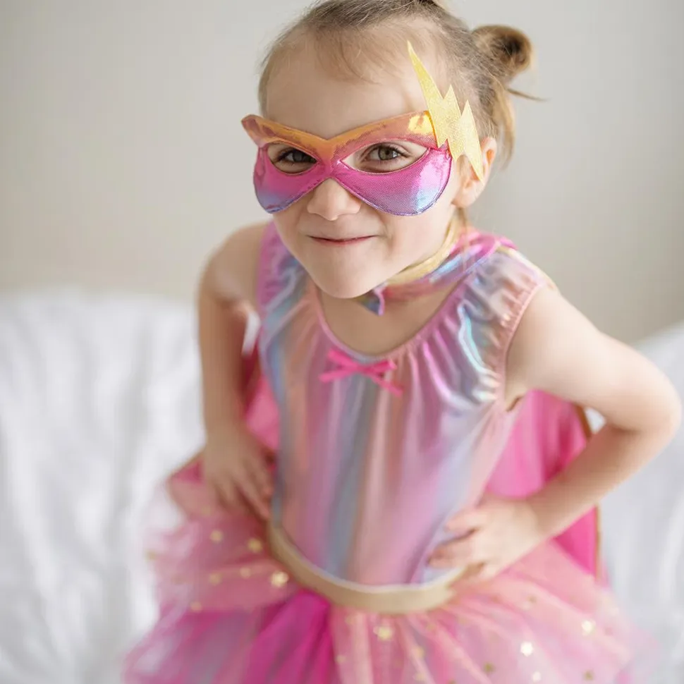 Superheltinde pink, str. 4-6 år