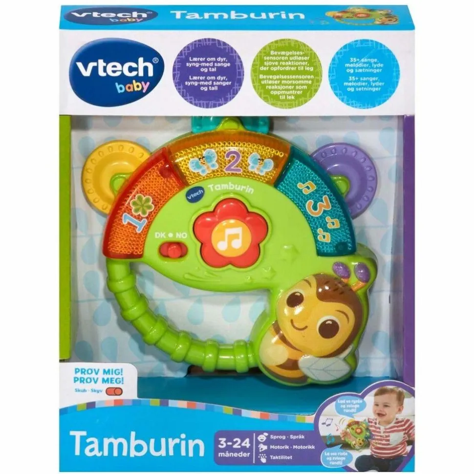 Tamburin med lyd og lys