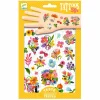 Tatoveringer - Farvestrålende blomster