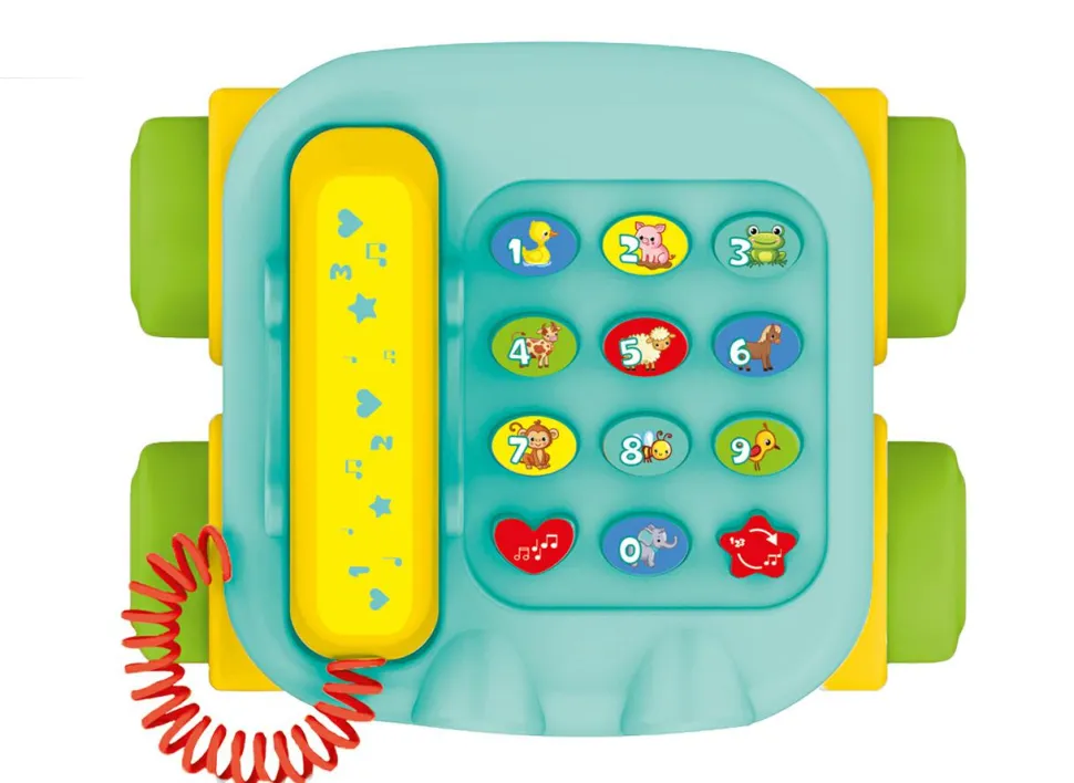 Telefon med lyd og lys