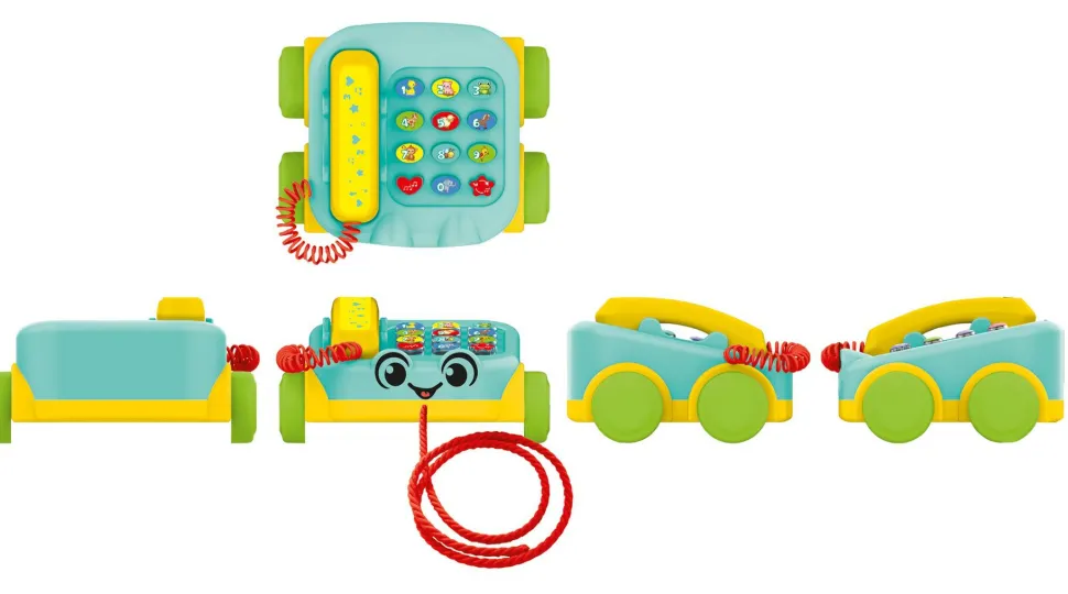 Telefon med lyd og lys