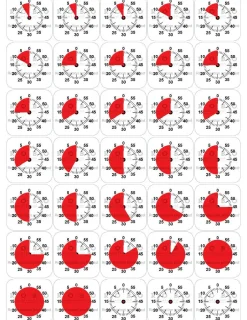 Time Timer - Magnetiske piktogrammer, Tid