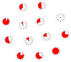 Time Timer - Magnetiske piktogrammer, Tid