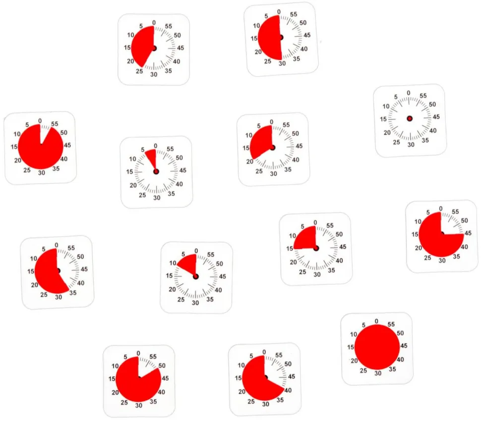 Time Timer - Magnetiske piktogrammer, Tid