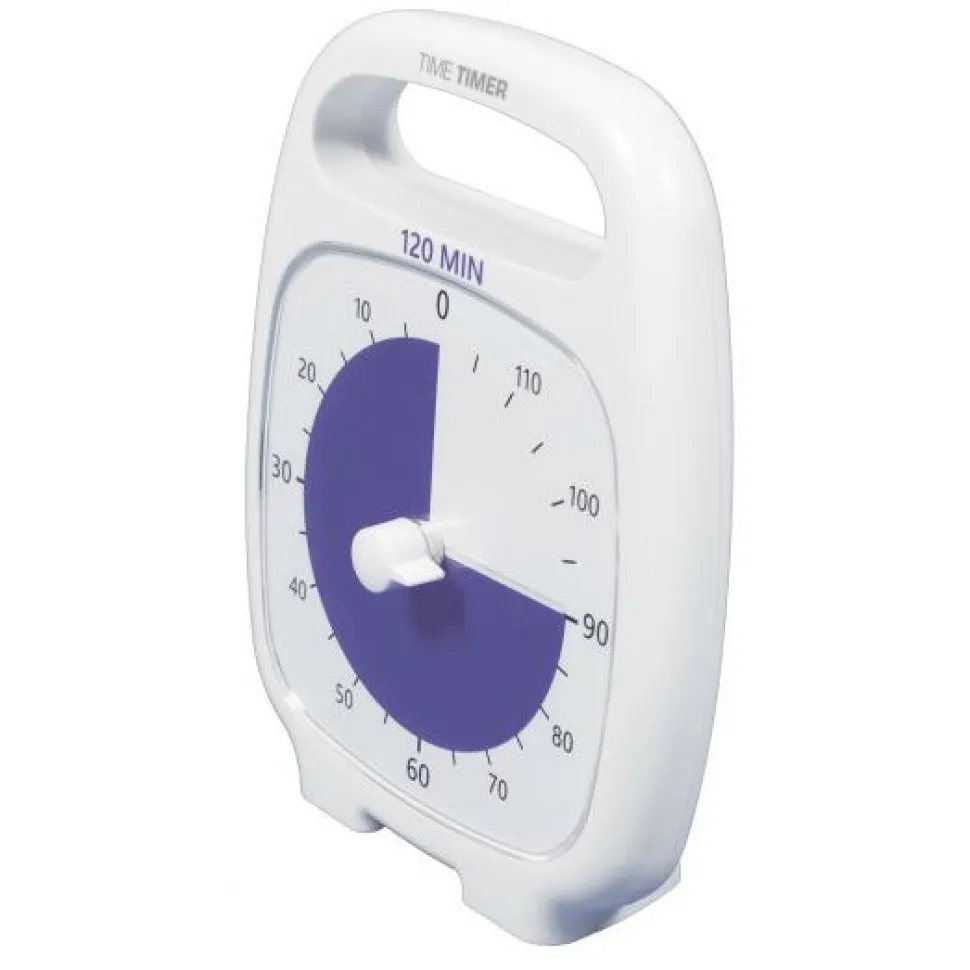 Time Timer PLUS Hvid (14x18 cm.) - 120 min.