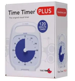 Time Timer PLUS Hvid (14x18 cm.) - 120 min.